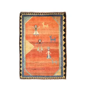گبه دستبافت یک و نیم متری کد 11300001