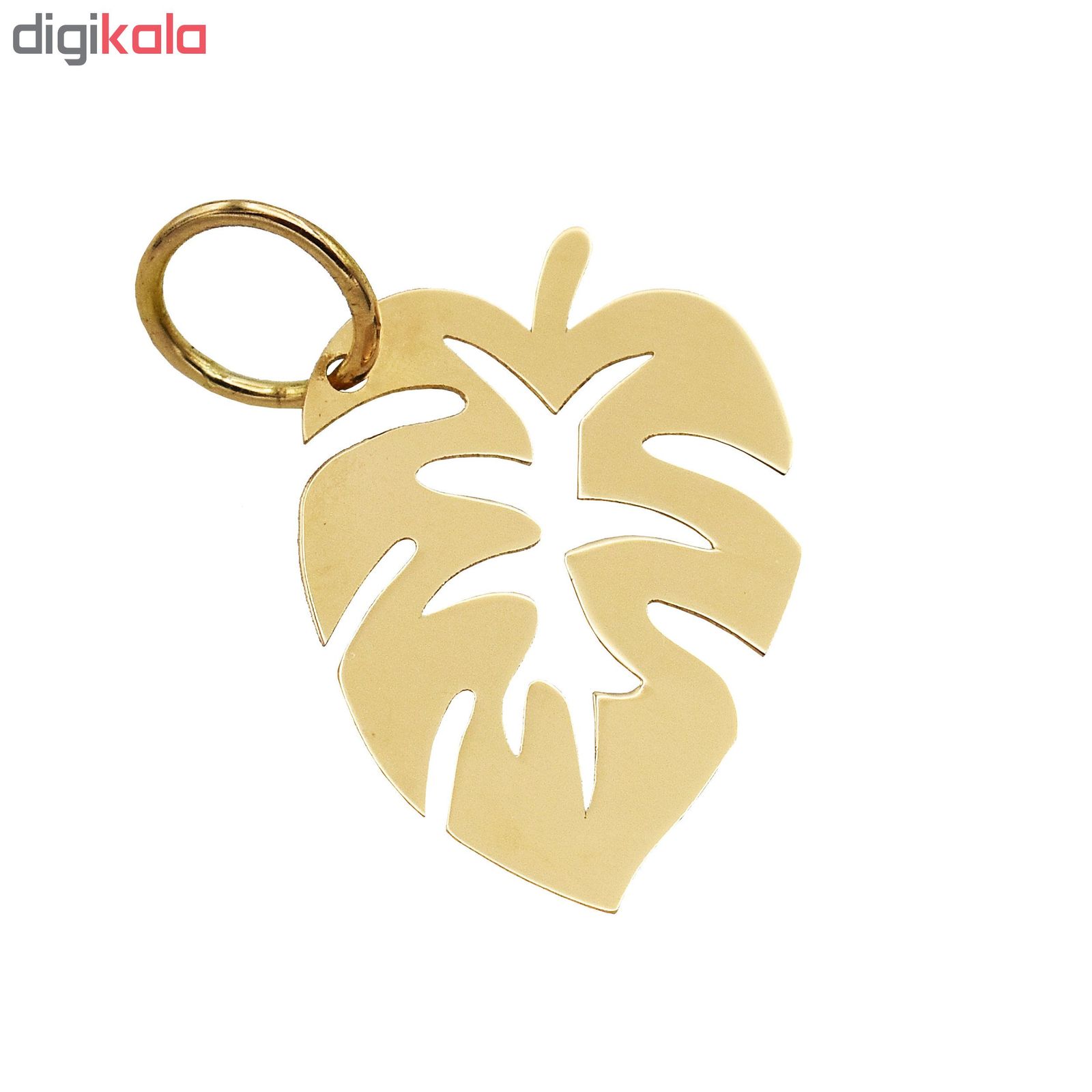 آویز گردنبند طلا 18 عیار زنانه آرشا گالری طرح برگ کد 399A2466 -  - 2