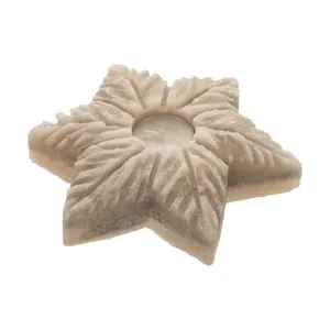 شمعدان سنگ نمک طرح ستاره