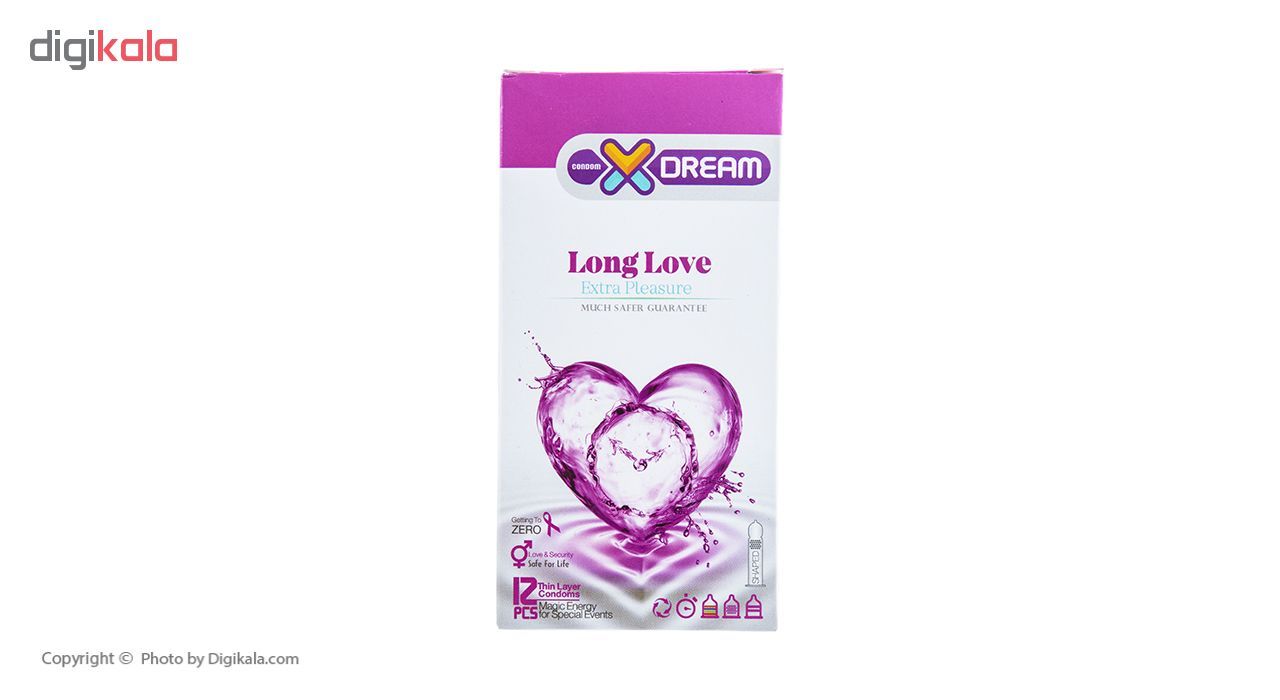 کاندوم ایکس دریم مدل Long Love بسته 12 عددی -  - 2