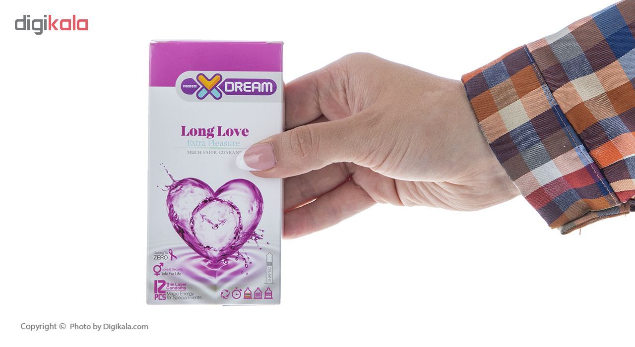 کاندوم ایکس دریم مدل Long Love بسته 12 عددی -  - 5