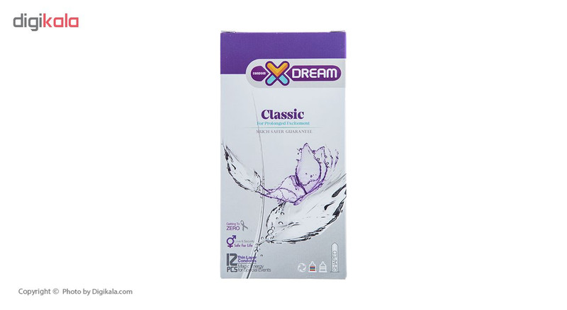 کاندوم ایکس دریم مدل Classic بسته 12 عددی