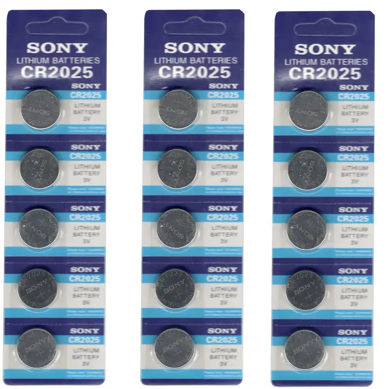 باتری سکه ای  مدل CR2025 بسته 15 عددی