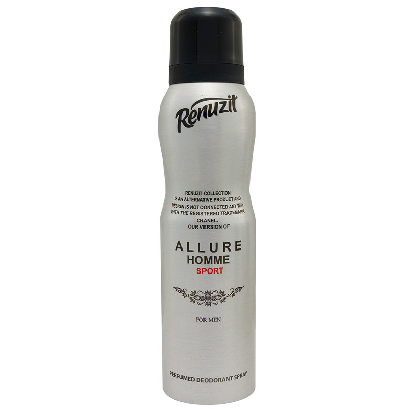 اسپری خوشبو کننده بدن مردانه رینو زیت مدل ALLURE HOMME حجم 150 میلی لیتر