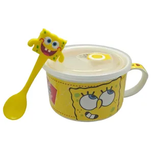 ظرف غذای کودک دو تکه مدل sponge bob کد L122