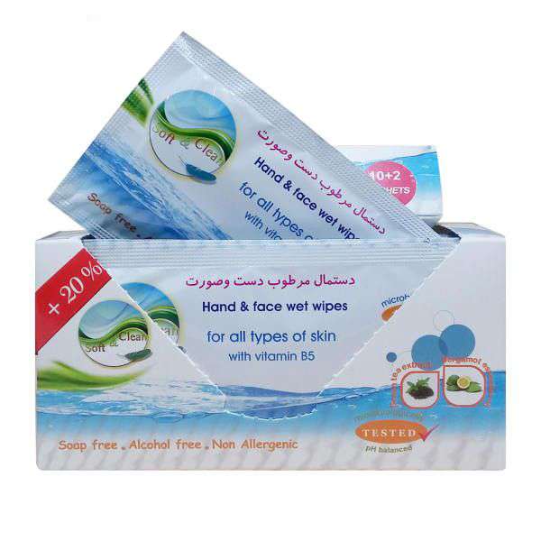 دستمال مرطوب سافت اند کلین کد 05 مجموعه 4 عددی