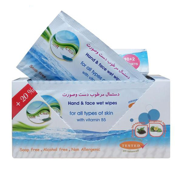 دستمال مرطوب سافت اند کلین کد 05 مجموعه 4 عددی