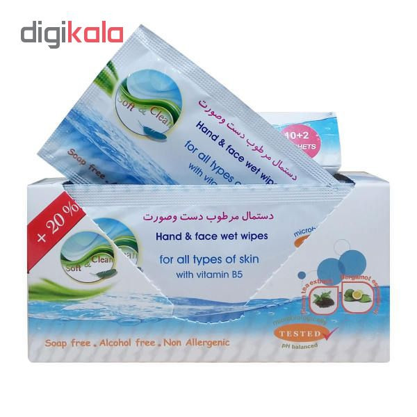 دستمال مرطوب سافت اند کلین کد 05 مجموعه 4 عددی