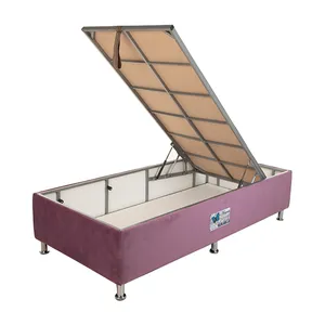 تخت خواب یک نفره آسایش باکس مدل AKA82 سایز 200 × 90 سانتی متر
