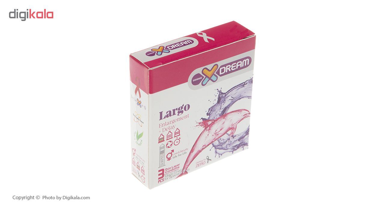 کاندوم ایکس دریم مدل LARGO بسته 3 عددی -  - 3