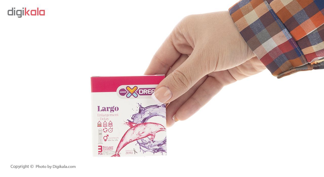 کاندوم ایکس دریم مدل LARGO بسته 3 عددی -  - 5