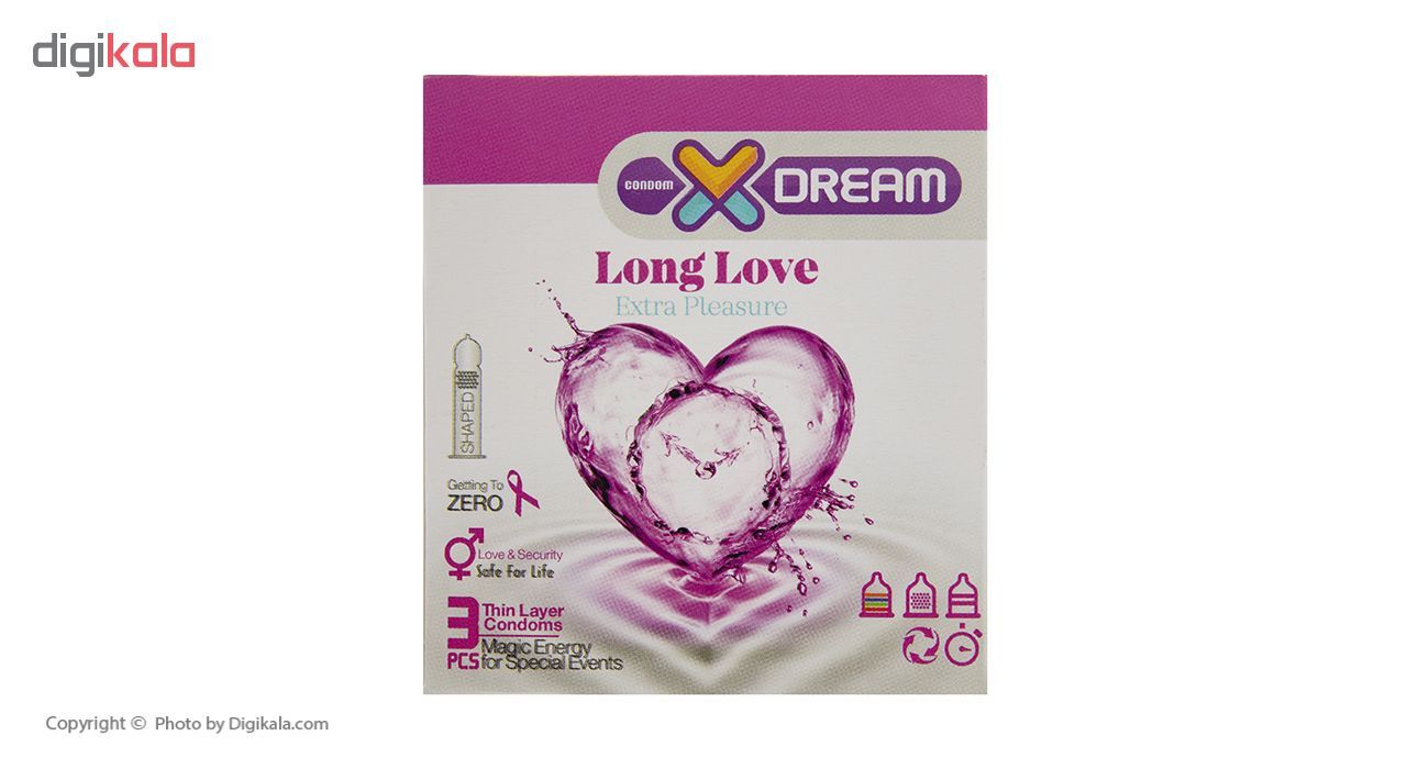 کاندوم ایکس دریم مدل Long Love بسته 3 عددی -  - 2