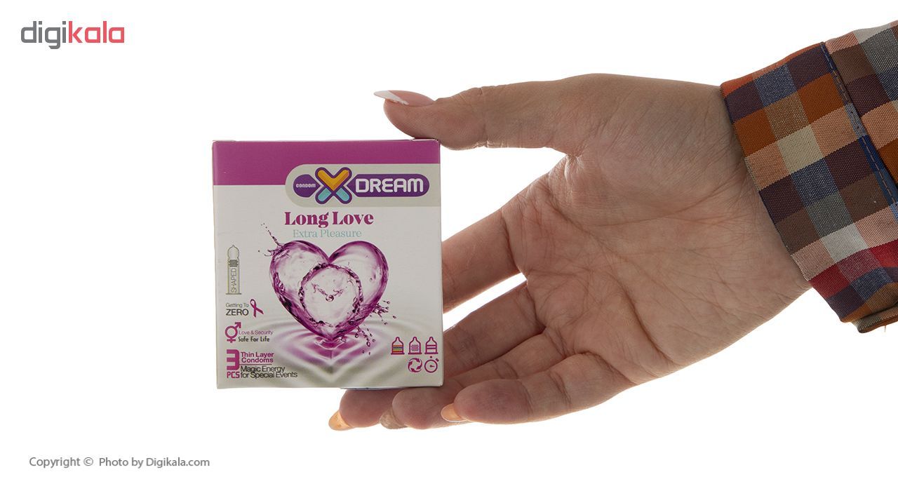 کاندوم ایکس دریم مدل Long Love بسته 3 عددی -  - 5