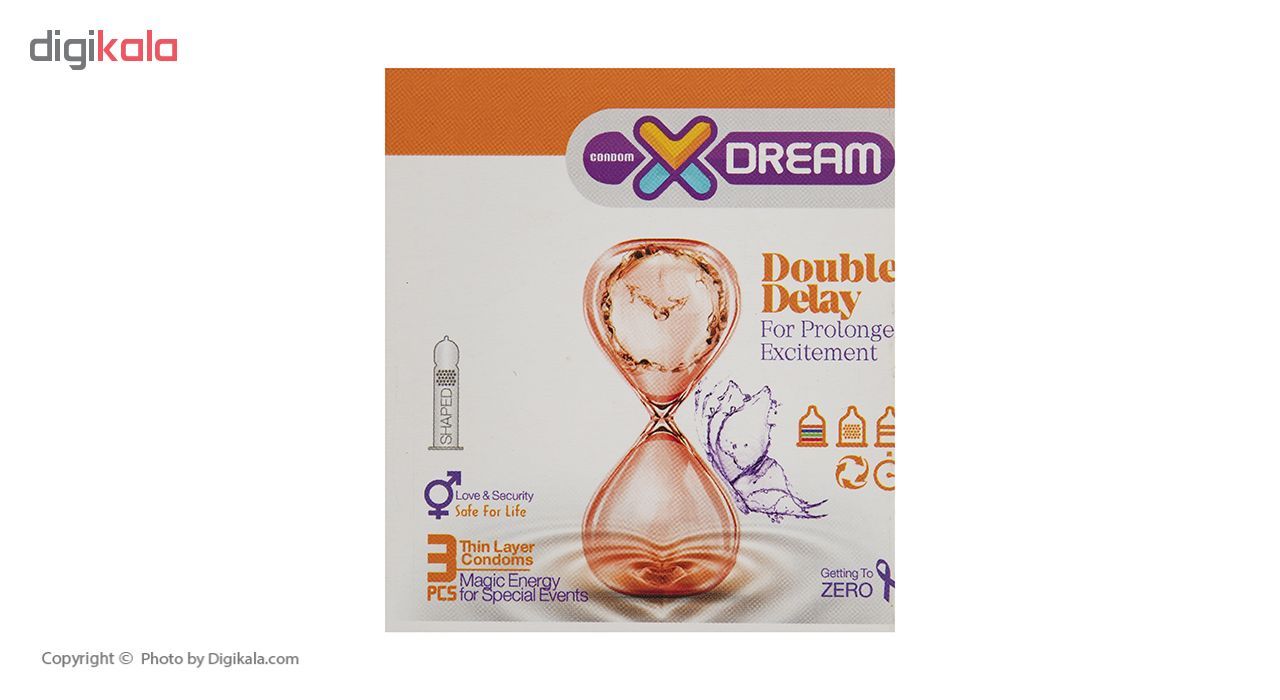 کاندوم ایکس دریم مدل Double Delay بسته 3 عددی -  - 2