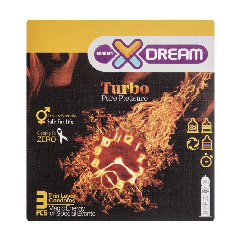 کاندوم ایکس دریم مدل Turbo بسته 3 عددی کاندوم ایکس دریم مدل Turbo بسته 3 عددی