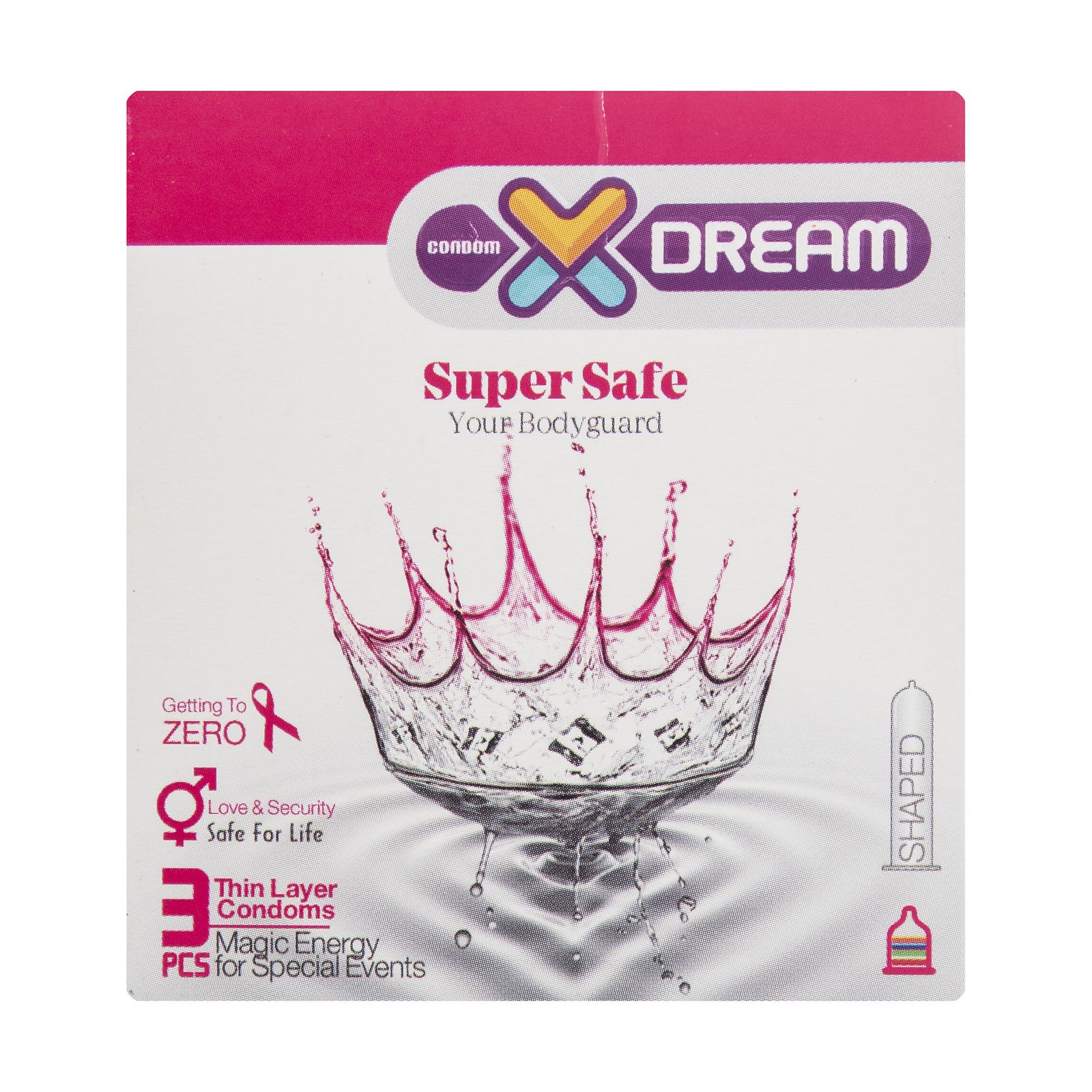 کاندوم ایکس دریم مدل Super Safe بسته 3 عددی -  - 1