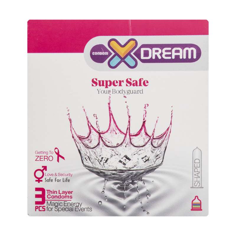 کاندوم ایکس دریم مدل Super Safe بسته 3 عددی کاندوم ایکس دریم مدل Super Safe بسته 3 عددی