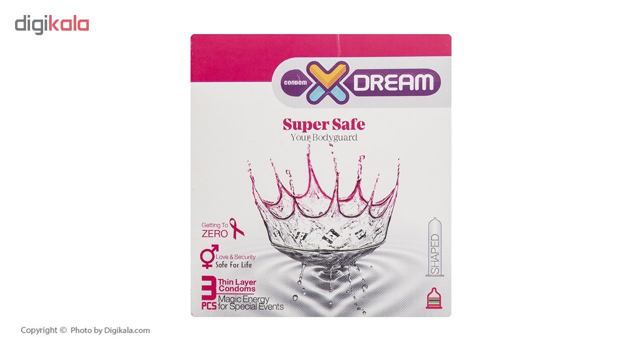 کاندوم ایکس دریم مدل Super Safe بسته 3 عددی -  - 2