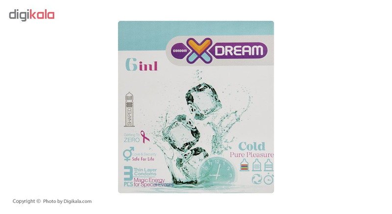 کاندوم ایکس دریم مدل Cold بسته 3 عددی کاندوم ایکس دریم مدل Cold بسته 3 عددی