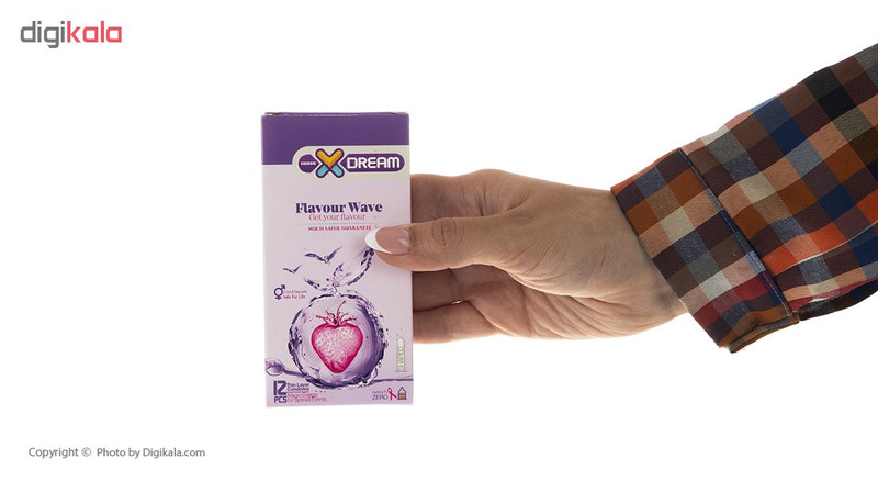 کاندوم ایکس دریم مدل Flavour Wave بسته 12 عددی
