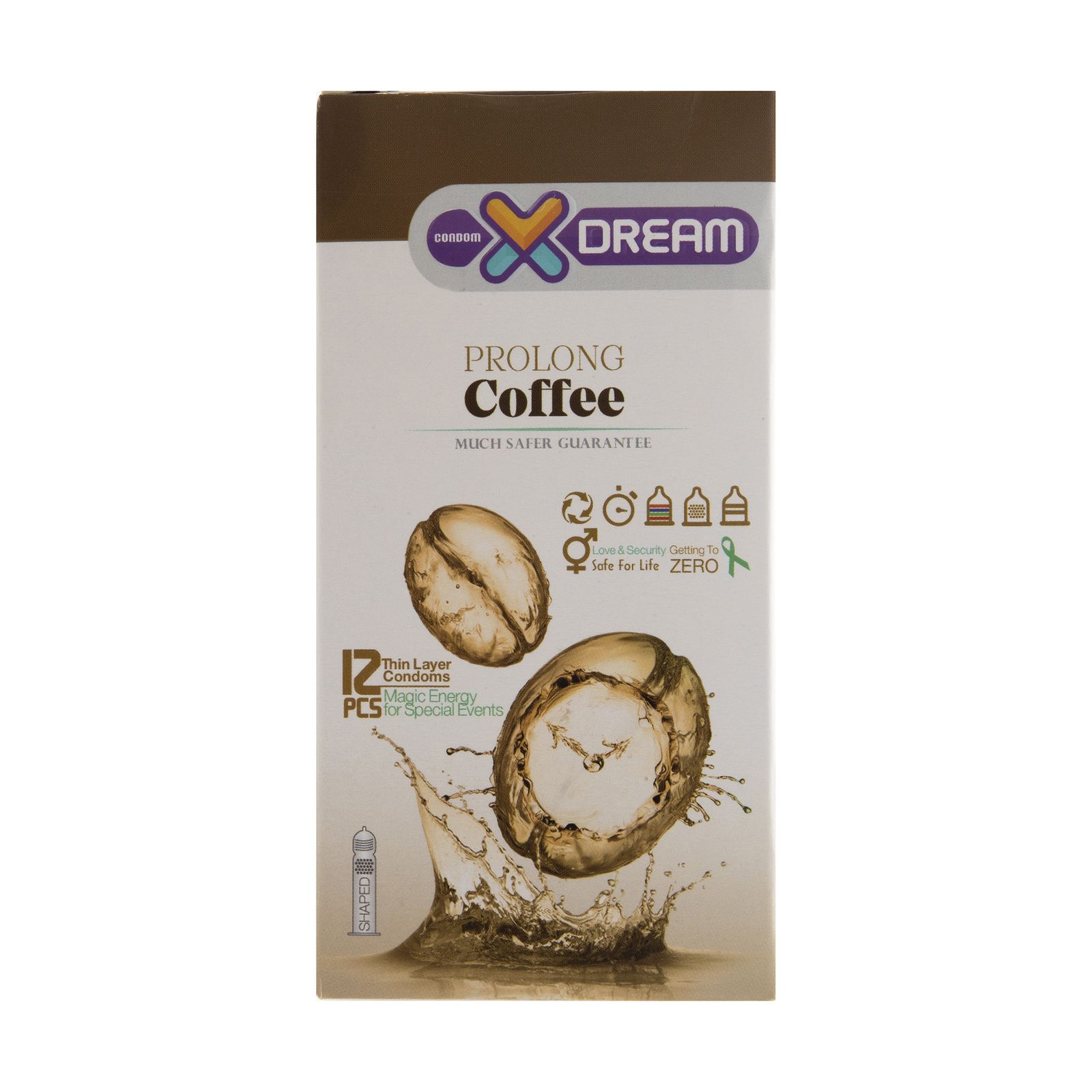 کاندوم ایکس دریم مدل Coffee بسته 12 عددی -  - 1