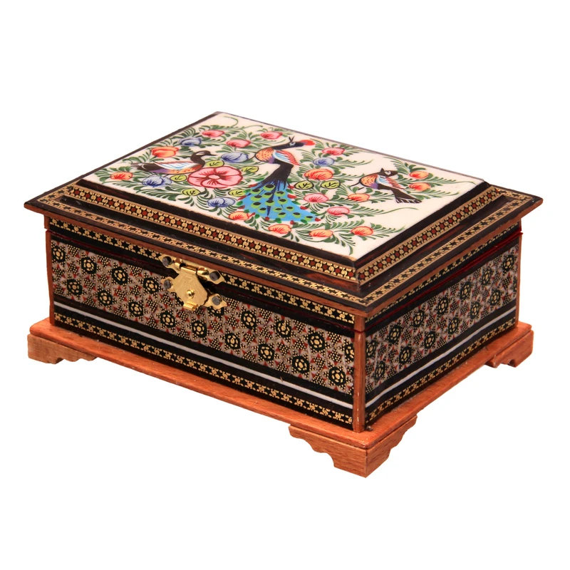 جعبه جواهرات خاتم کاری کد 1-70221