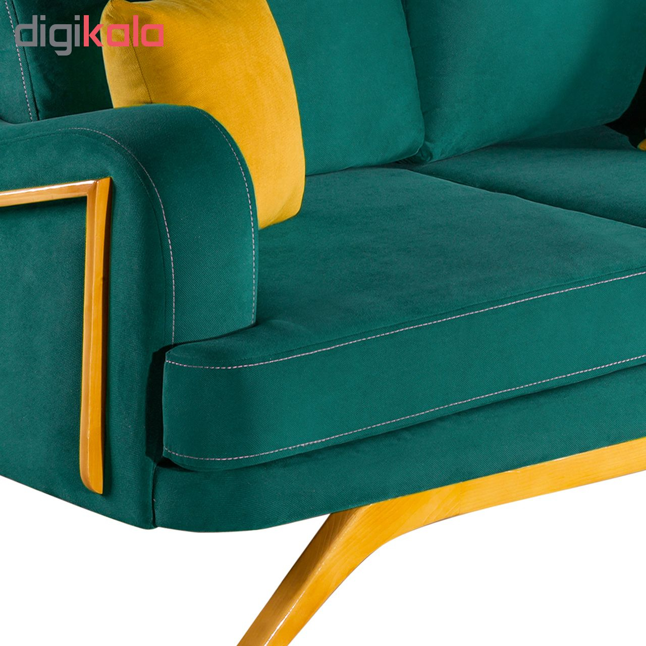 مبل راحتی هفت نفره چشمه نور کد MA-403.CR-BLGR-YL