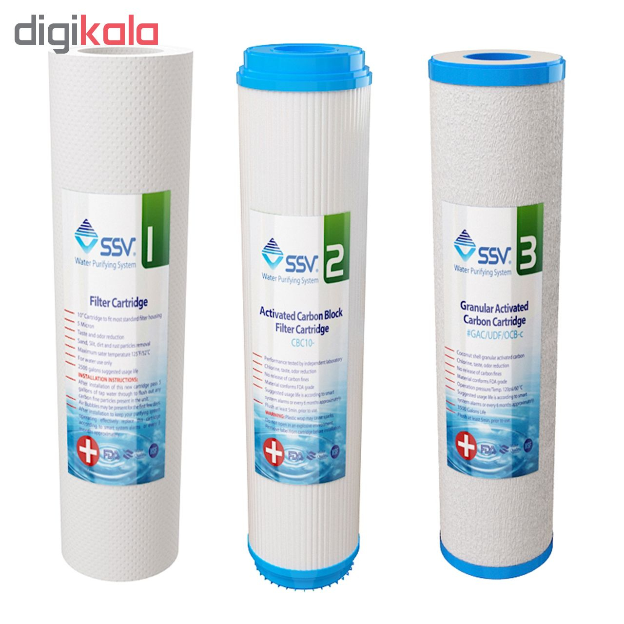 تصفیه کننده آب اس اس وی مدل MaxTec X700 به همراه فیلتر دستگاه تصفیه کننده آب بسته 3 عددی