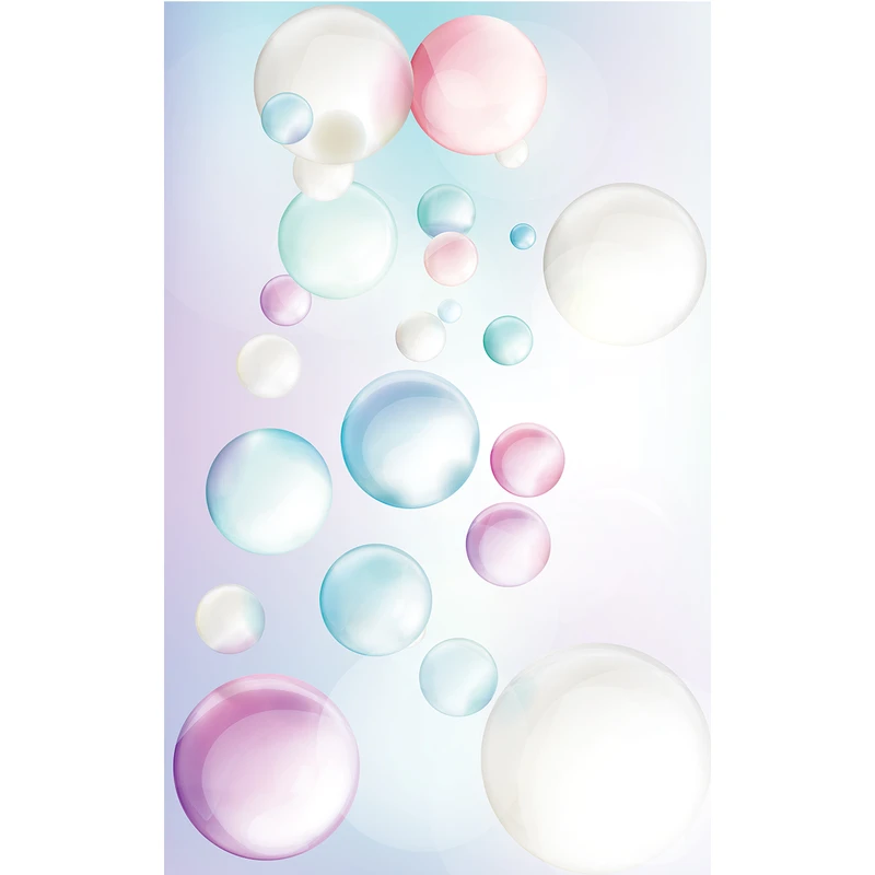 استیکر شیشه طرح Colorful bubbles