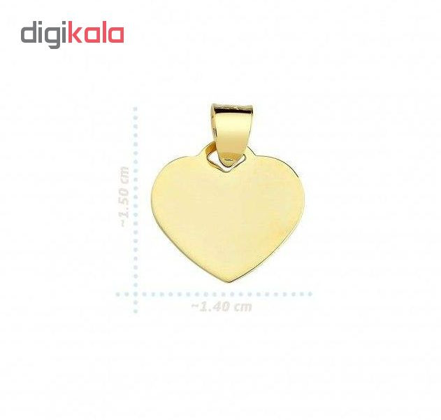 آویز گردنبند طلا 18 عیار زنانه کد UN7675