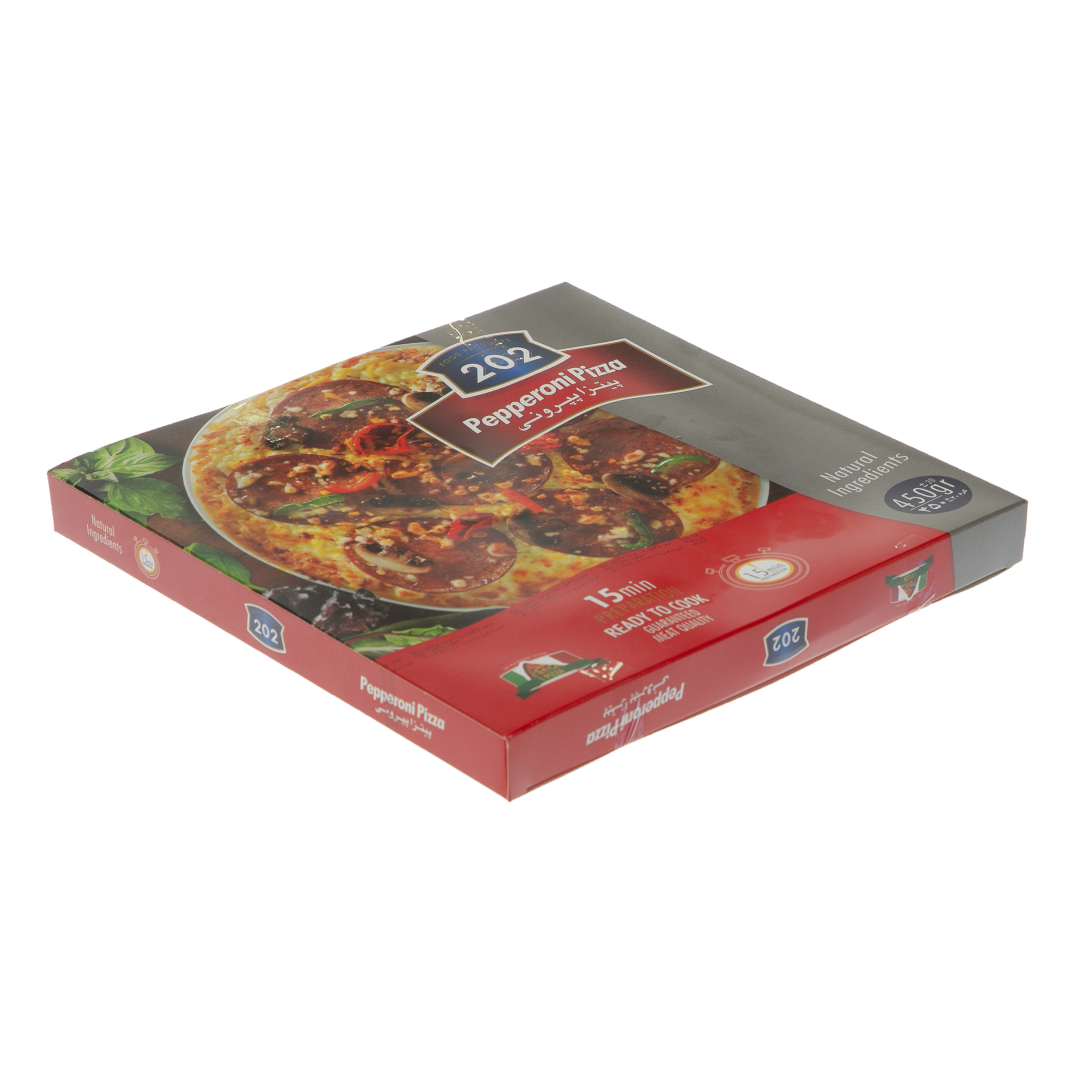 پیتزا پپرونی 202 - 450 گرم
