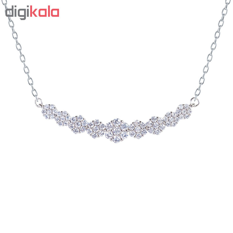 گردنبند نقره زنانه اقلیمه کد GN348 گردنبند نقره زنانه اقلیمه کد GN348