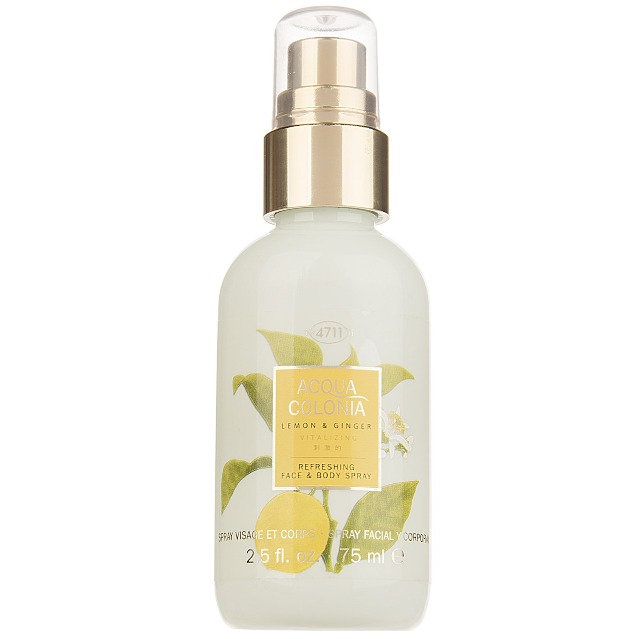 اسپری خوشبو کننده صورت و بدن زنانه آکوا کولونیا مدل Lemon And Ginger حجم 75 میلی لیتر