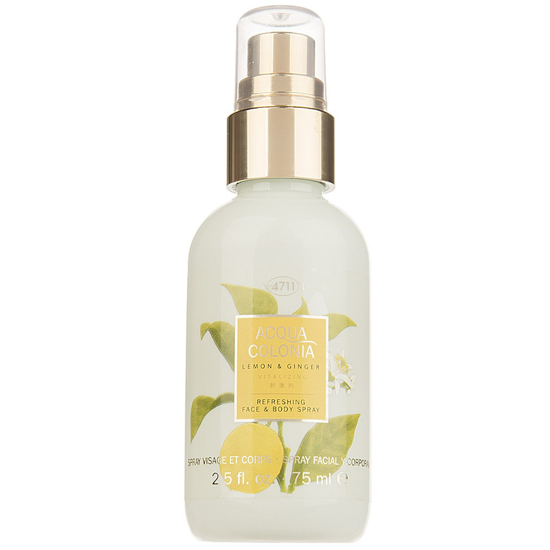 اسپری خوشبو کننده صورت و بدن زنانه آکوا کولونیا مدل Lemon And Ginger حجم 75 میلی لیتر