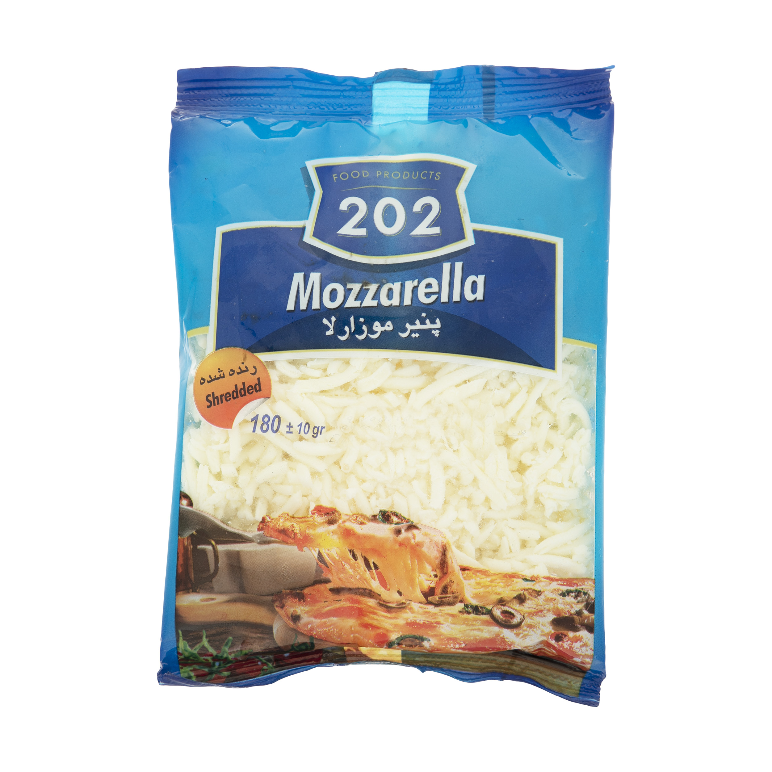 پنیر پیتزا موزارلا 202 وزن 180 گرم