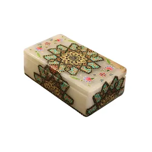 جعبه سنگ مرمر طرح تذهیب کد 127