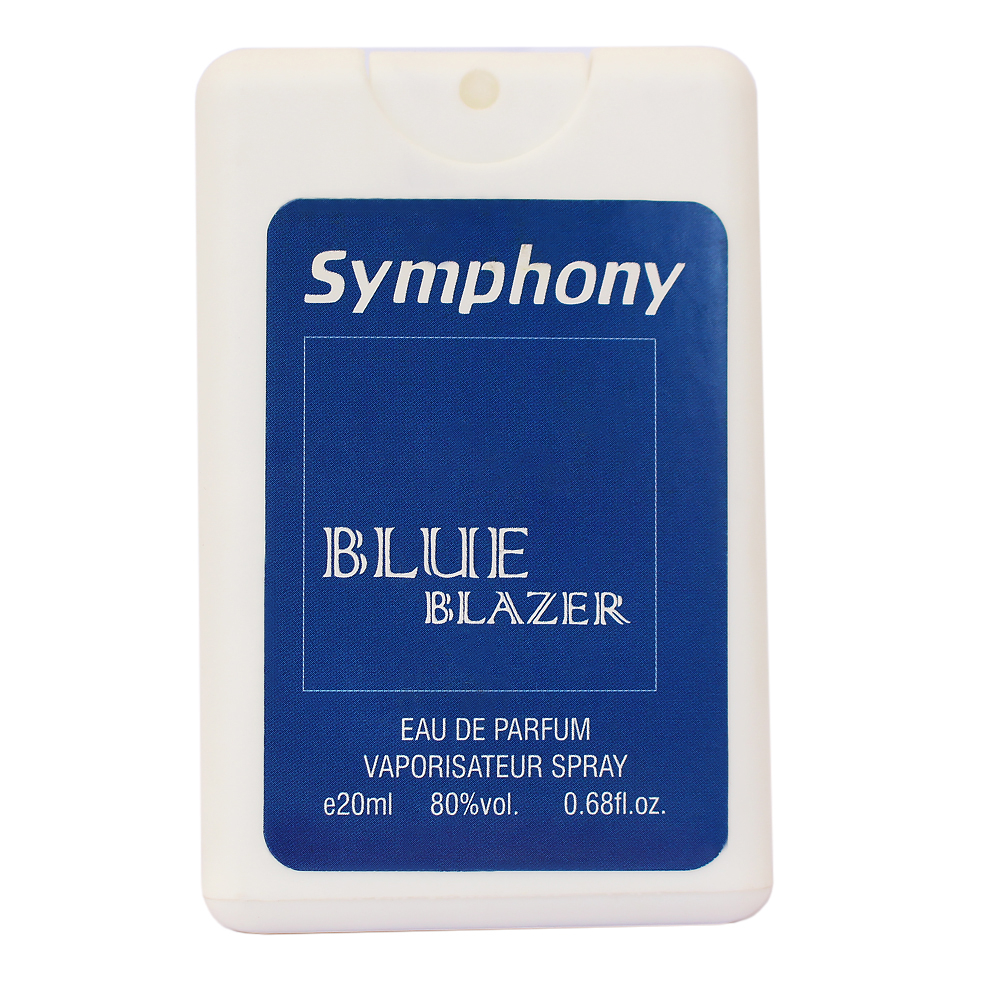 عطر جیبی مردانه سیمفونی مدل بلو بلیزر حجم 20 میلی لیتر