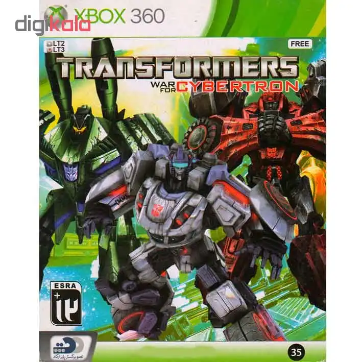 بازی TRANSFORMERS WAR FOR CYBERTRON مخصوص 360 XBOX نشر تصویر گستر پاسارگاد