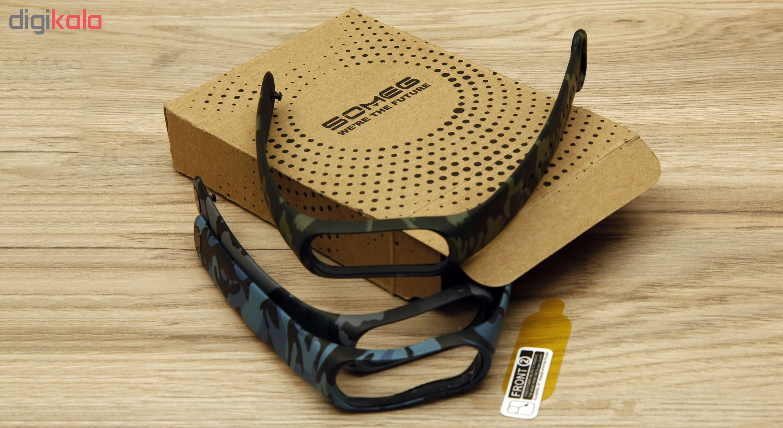 بند سومگ مدل SMG-AP1 مناسب برای مچ بند هوشمند شیائومی Mi Band 4 بسته 3 عددی به همراه محافظ صفحه نمایش