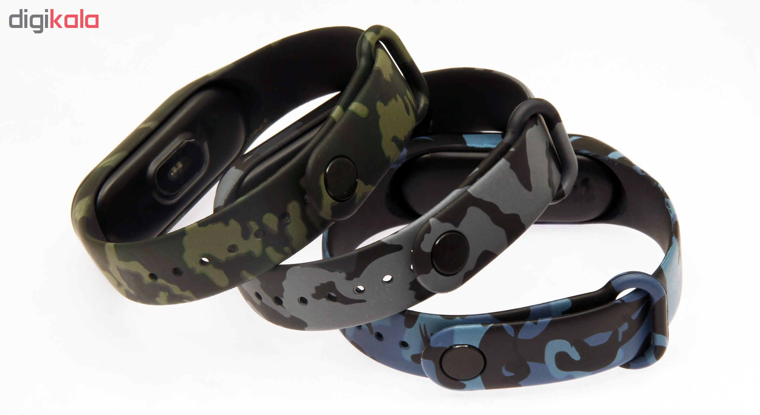 بند سومگ مدل SMG-AP1 مناسب برای مچ بند هوشمند شیائومی Mi Band 4 بسته 3 عددی به همراه محافظ صفحه نمایش