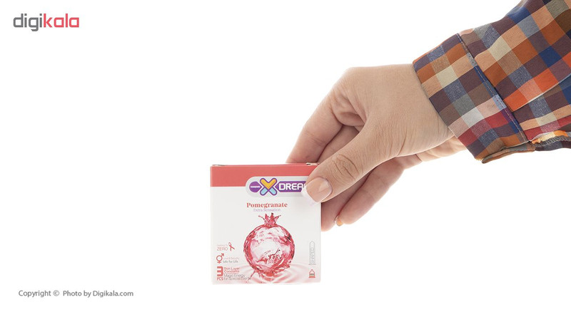 کاندوم ایکس دریم مدل Pomegranate بسته 3 عددی
