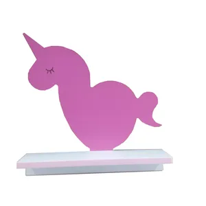 شلف دیواری اتاق کودک طرح اسب تک شاخ