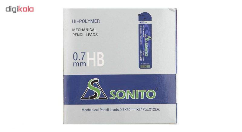 نوک مداد نوکی 0.7 میلی متری سونیتو مدل Hi-Polymer بسته 12 عددی نوک مداد نوکی 0.7 میلی متری سونیتو مدل Hi-Polymer بسته 12 عددی