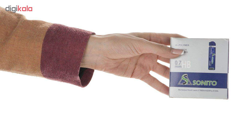 نوک مداد نوکی 0.7 میلی متری سونیتو مدل Hi-Polymer بسته 12 عددی نوک مداد نوکی 0.7 میلی متری سونیتو مدل Hi-Polymer بسته 12 عددی
