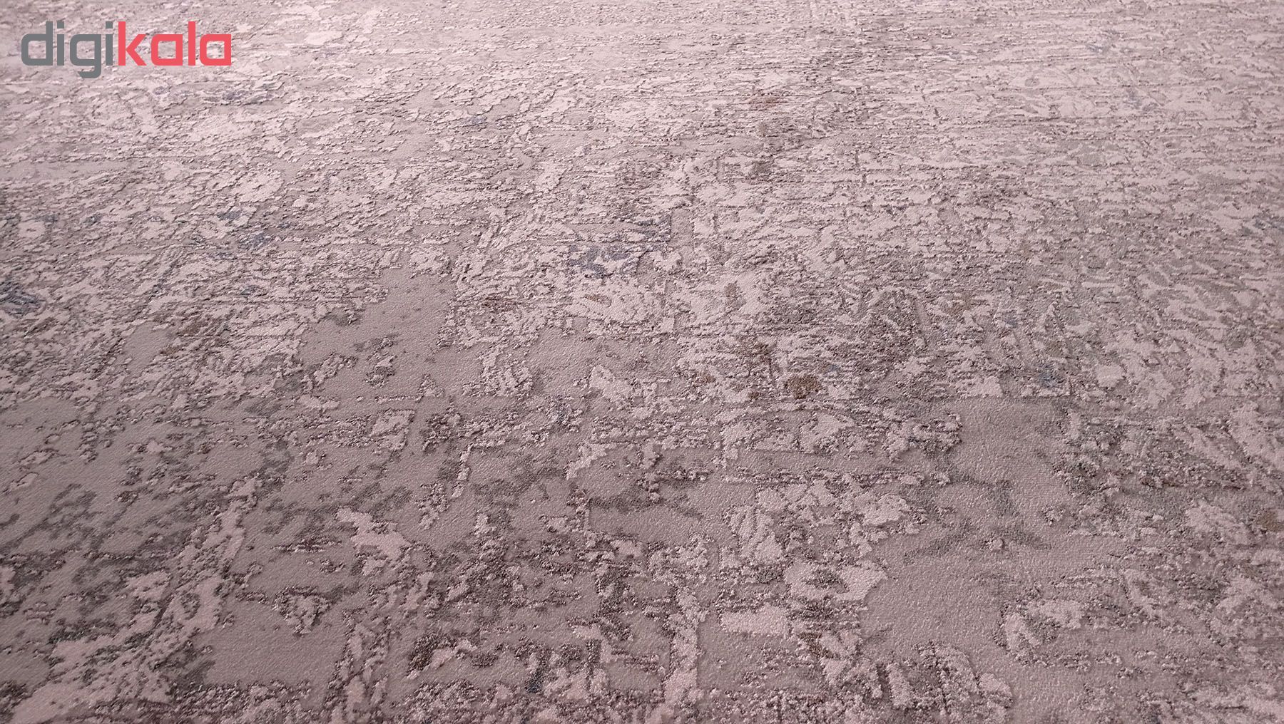 فرش ماشینی زمرد مشهد طرح پتینه کد TA1 زمینه طوسی
