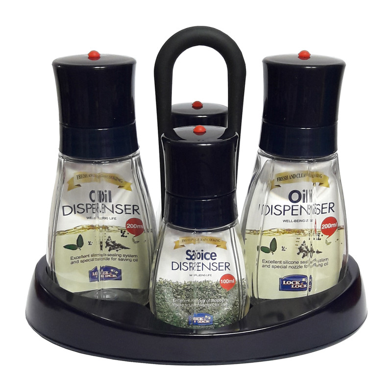 ست آبلیمو خوری و نمک پاش 5 پارچه لاک اند لاک مدل Fresh&Clean