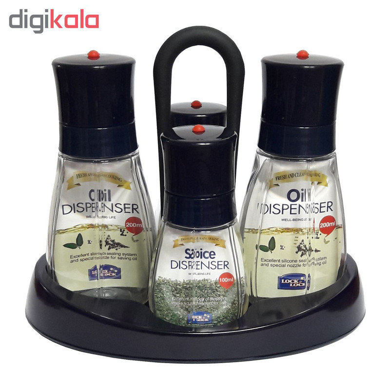 ست آبلیمو خوری و نمک پاش 5 پارچه لاک اند لاک مدل Fresh&Clean