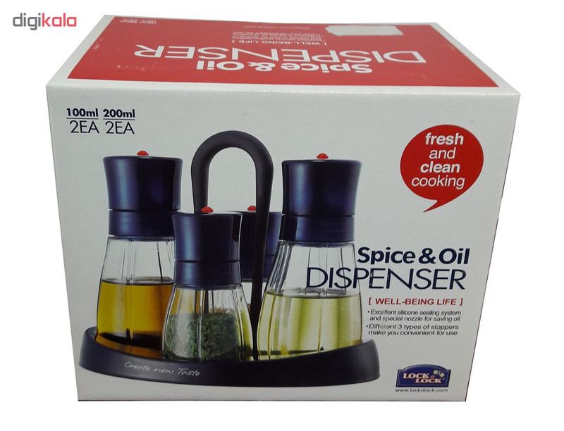 ست آبلیمو خوری و نمک پاش 5 پارچه لاک اند لاک مدل Fresh&Clean