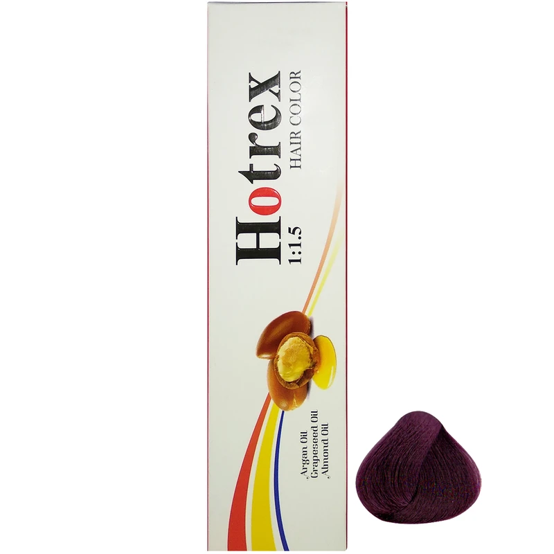 رنگ مو هاترکس سری Violet شماره 4.6 حجم 100 میلی لیتر رنگ شرابی متوسط