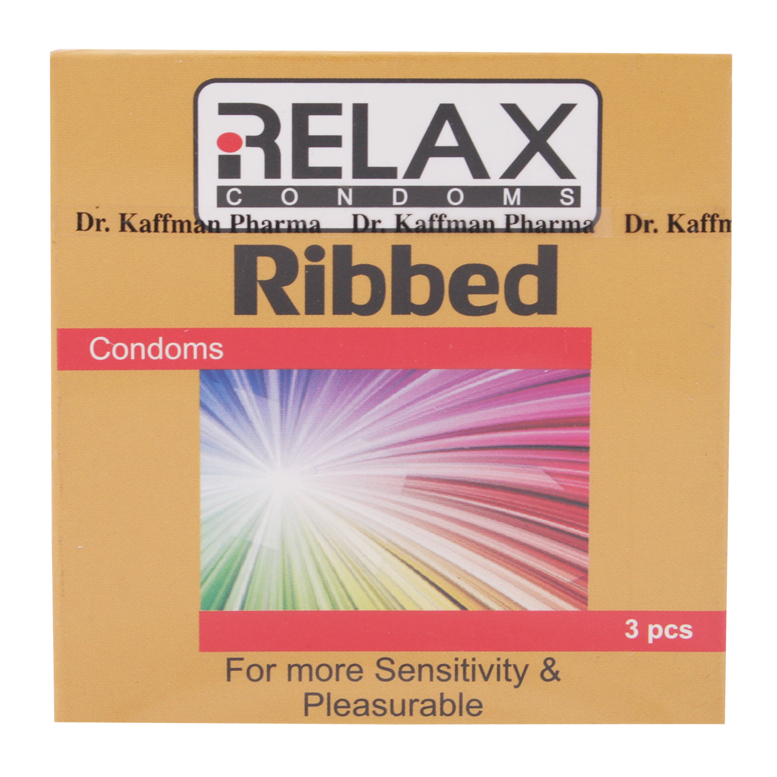 کاندوم ریلکس مدل Relax Ribbed بسته 3 عددی